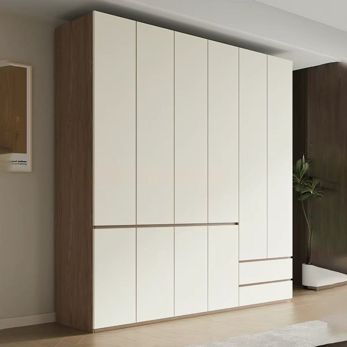 Modern freestanding wardrobe and storage cabinet