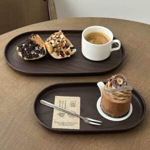 Walnut Look Serving Tray