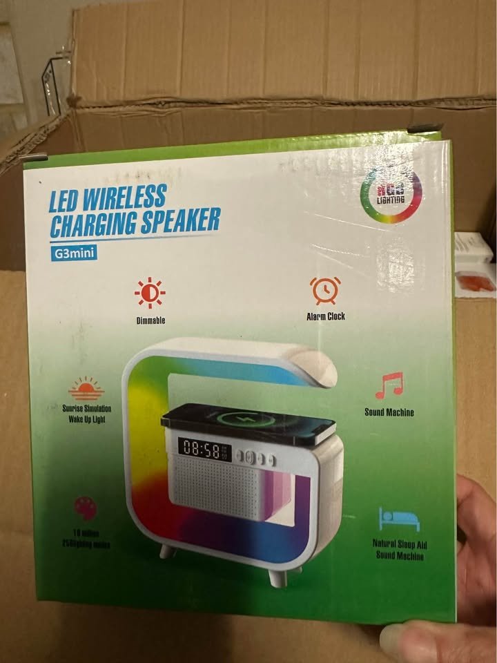 Bedside Lamp, Speaker & Alarm