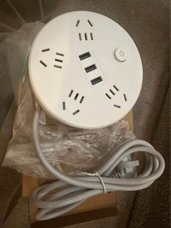Power Board · 4 Sockets + 3 USB