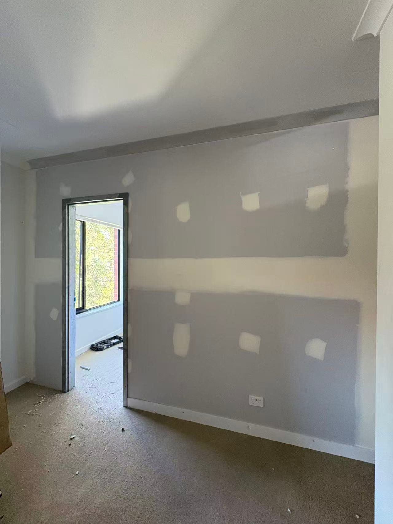 FormaMuse Gyprock wall repair in progress in a Perth home